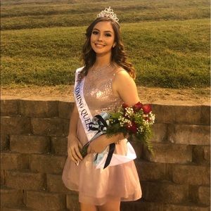 Rose gold Short Homecoming Dress